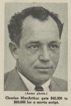 Charles MacArthur portrait