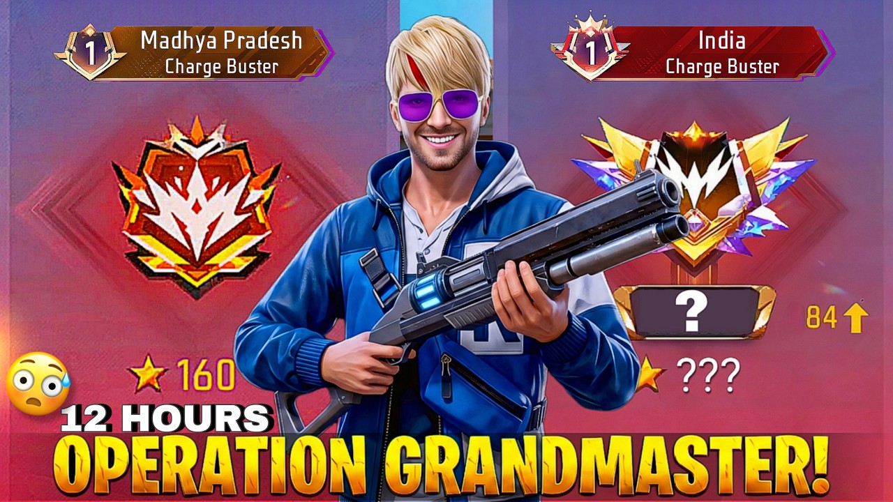 CS Grandmaster with random players in 12 hours 😰 Ep - 3 | Season 37 • Gaming With Idea background