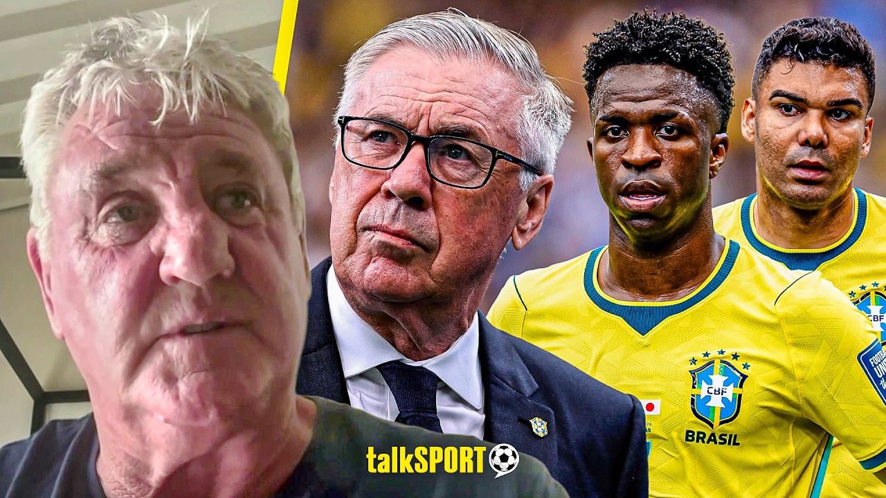"WORST BRAZIL TEAM!" Steve Bruce HEAPS PRAISE on Carlo Ancelotti's management of his Brazil Squad! background