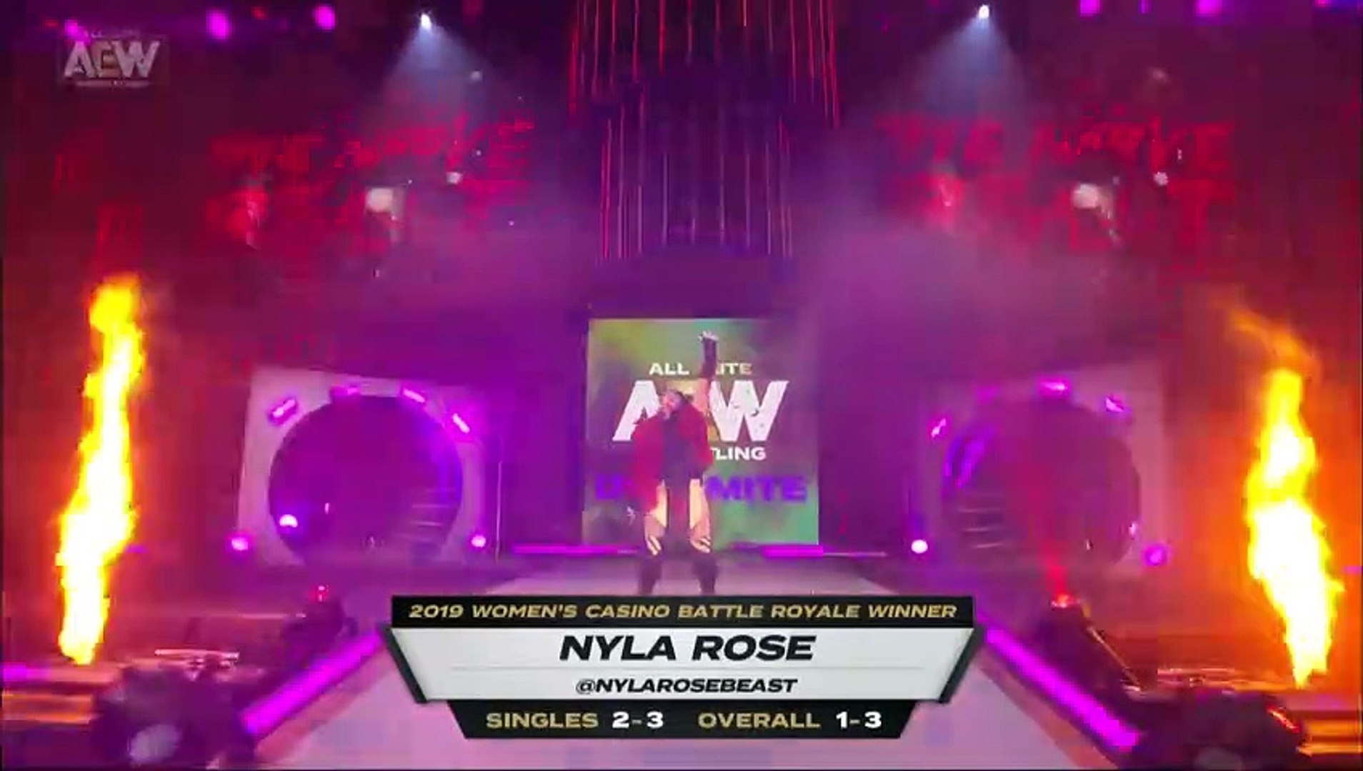Nyla Rose vs. Dani Jordan background