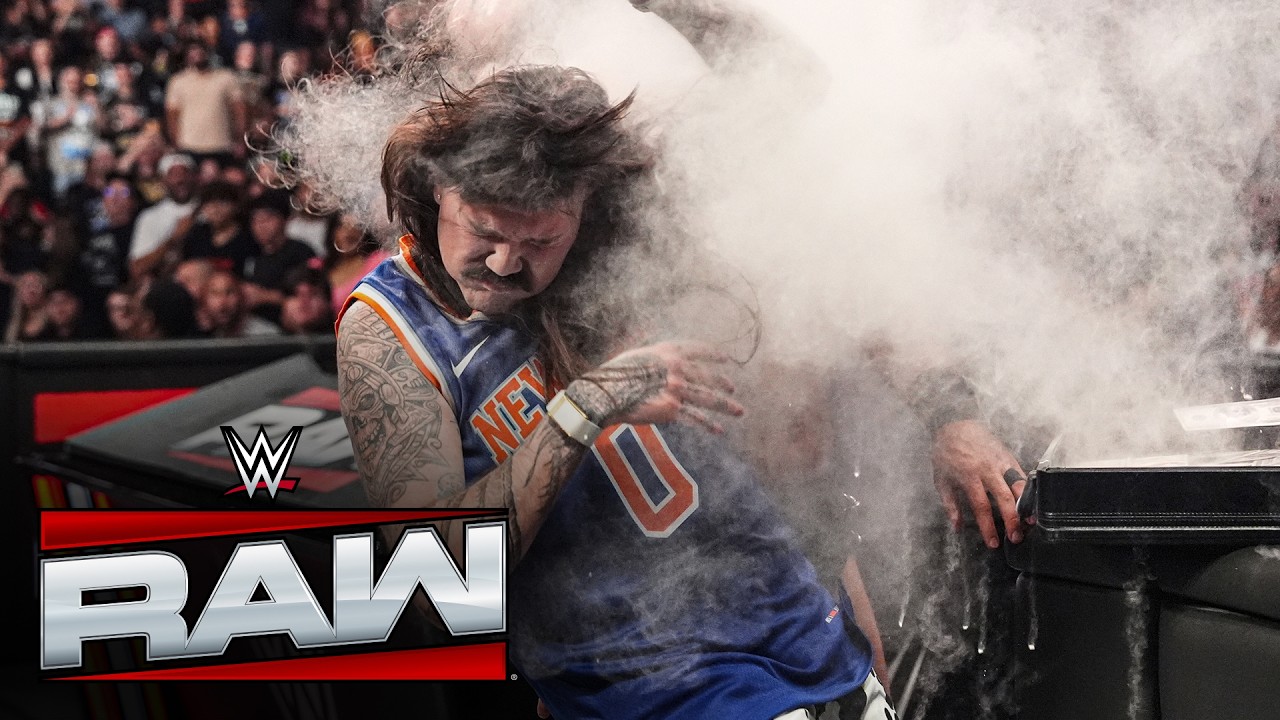Danhausen uses exploding briefcase on Dominik Mysterio: Raw highlights, June 29, 2026 background
