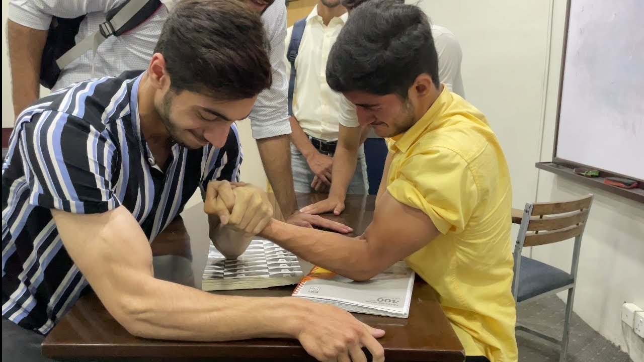 Arm wrestling with Strongest boy of SchoolЁЯШвЁЯШй