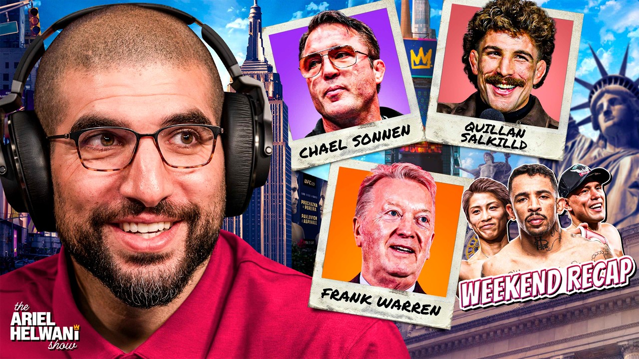 Chael Sonnen, Quillan Salkilld, Frank Warren, Weekend Recap, More | The Ariel Helwani Show | 5/4/26 background