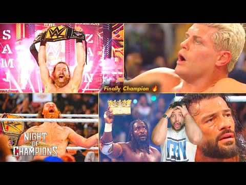 10 Saal Baad! π Sami Zayn Finally Becomes WWE Champion! Oba Wins KOTR | WWE Night of Champions 2026 background