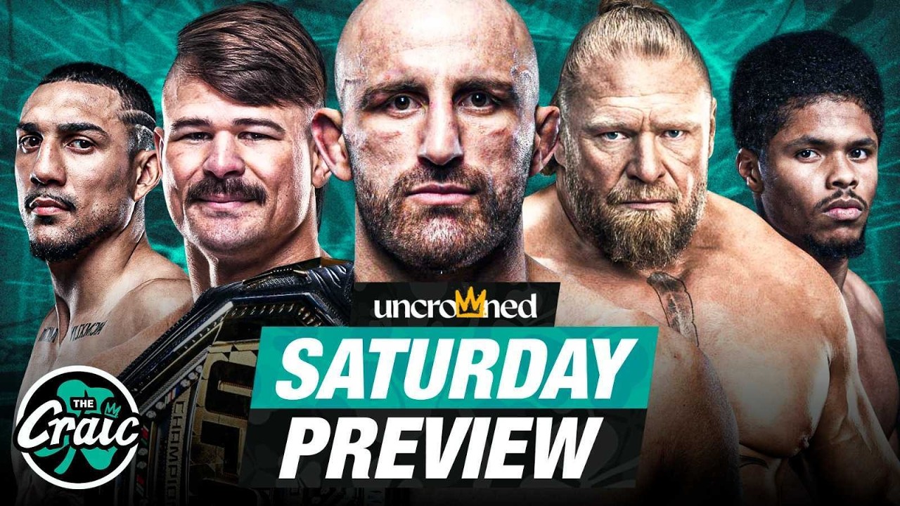 STACKED Combat Weekend: UFC 325, WWE Royal Rumble, Stevenson vs Lopez, More | The Craic | 1/30/26 backdrop