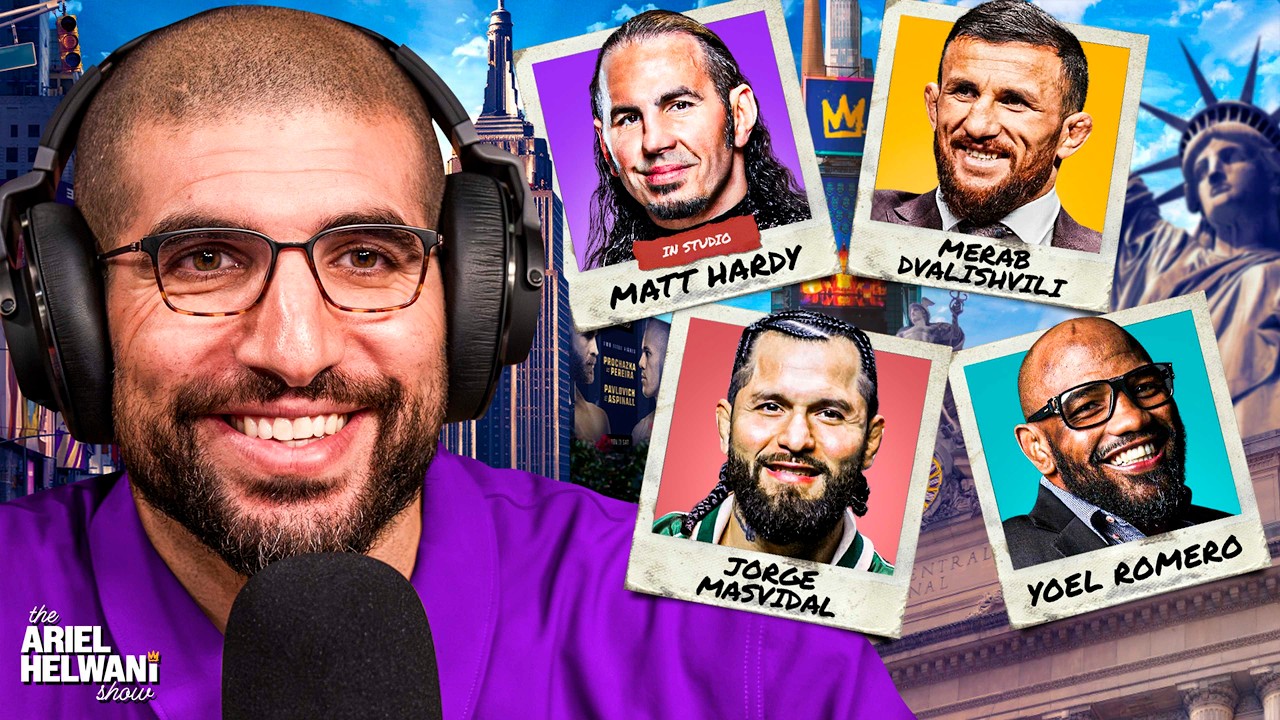 Matt Hardy IN STUDIO, Merab Dvalishvili, Jorge Masvidal, Yoel Romero, More | Helwani Show | 4/29/26 background