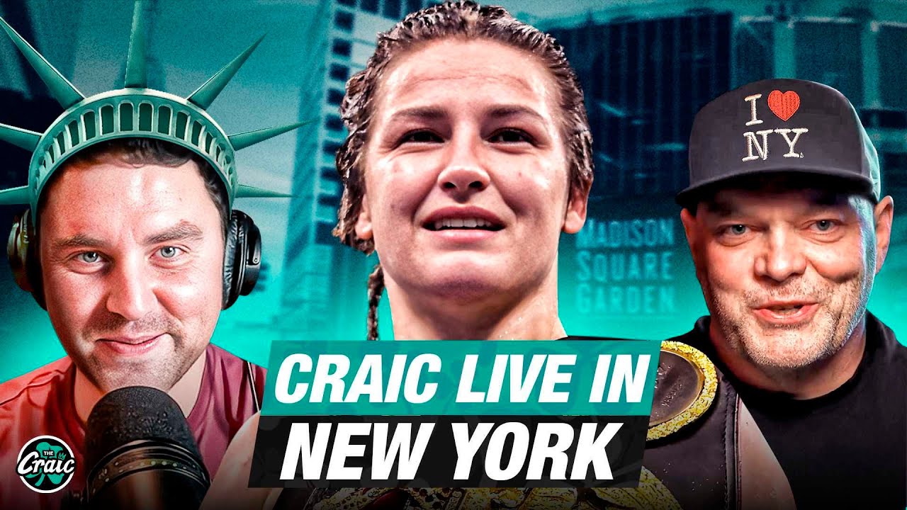 LIVE FROM NEW YORK! Taylor-Serrano 3, Dana White Talks White House, Islam-Ilia | The Craic | 7/11/25 background
