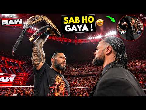 AAJ TOH SAB Ho GAYA 🥵SETH ROLLINS Challenge ROMAN REIGNS, BROCK Lesnar BACK - WWE RAW Highlights background