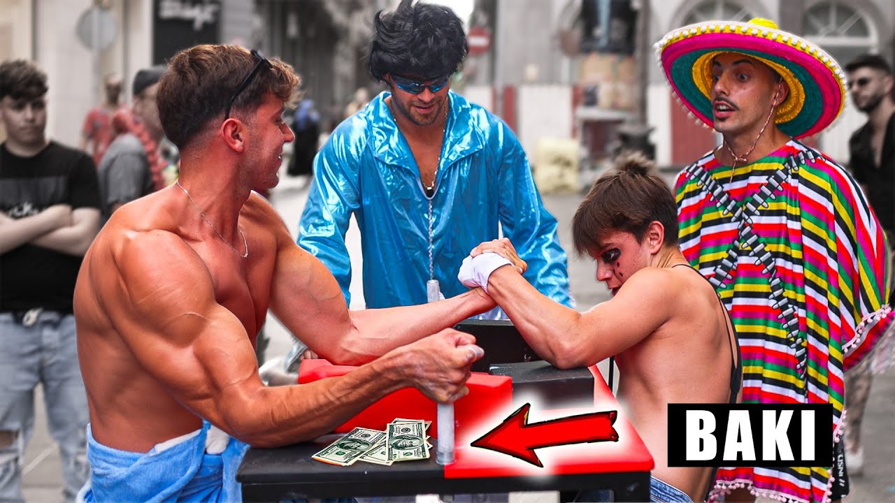 Increíble NIÑO de 15 años REVIENTA a Adultos en Arm Wrestling background