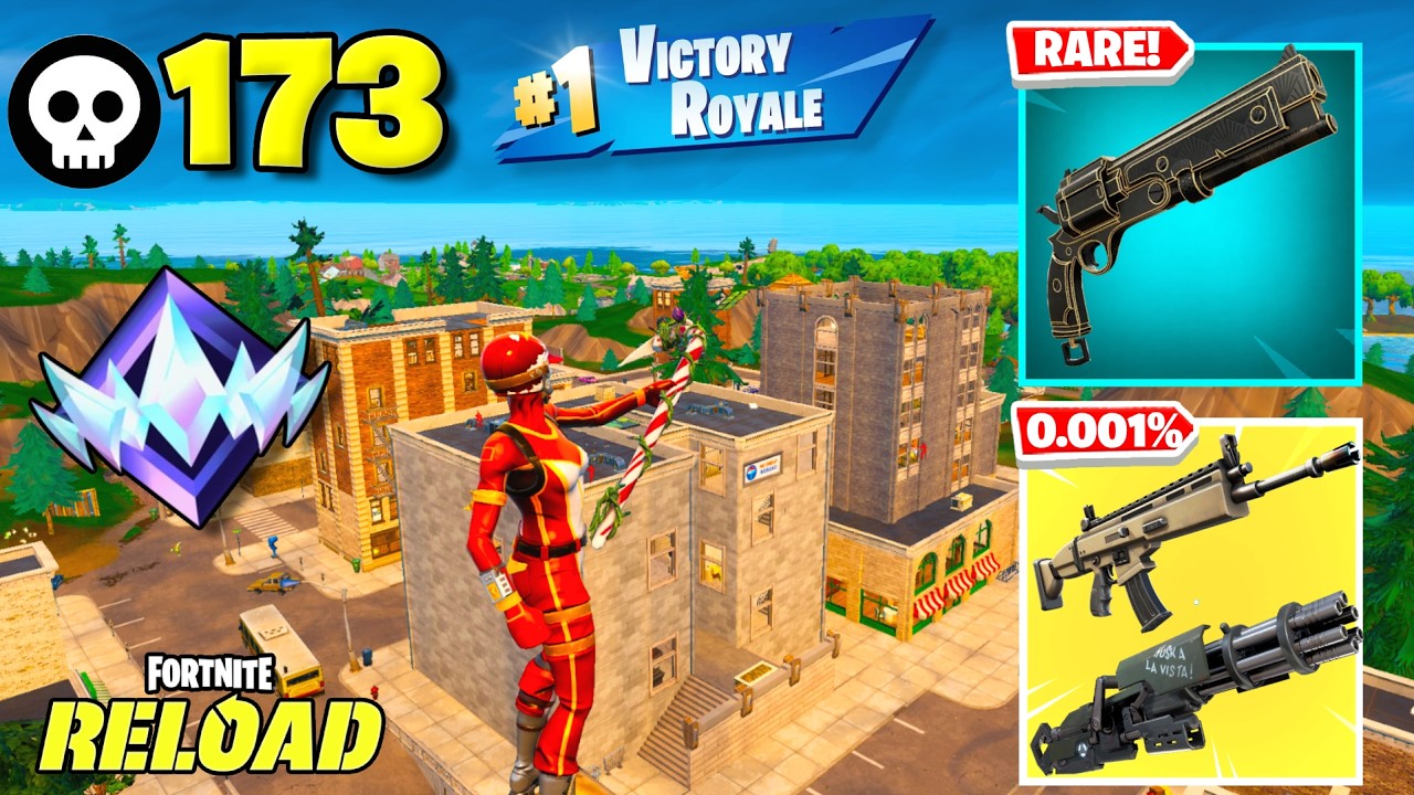 173 Elimination "RANKED RELOAD” Gameplay Wins (Fortnite Chapter 7 PS5 Controller) background