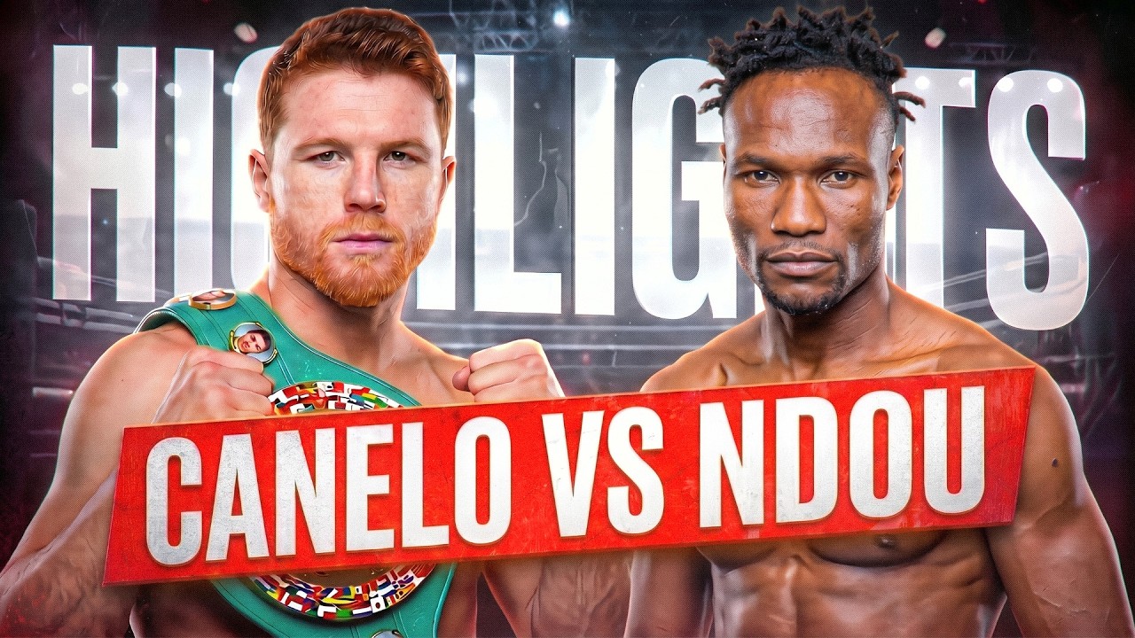 Boxing Showdown! Canelo Alvarez (MEXICO) vs Lovemore Ndou (SOUTH AFRICA) | Fight Highlights background