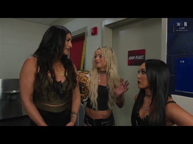 Liv Morgan Talking With Roxanne Perez & Raquel Rodriguez background