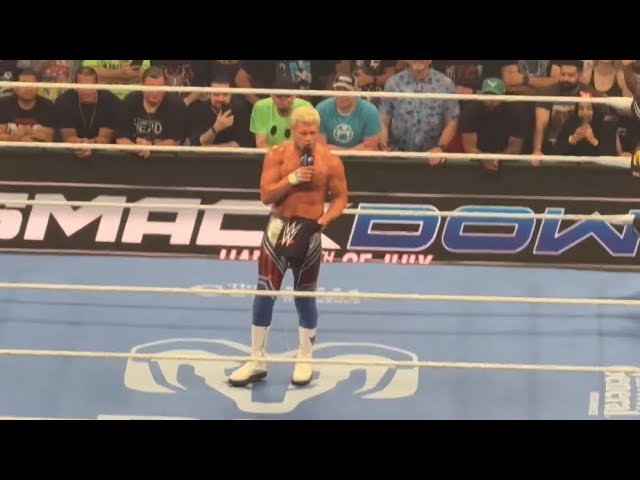 What Happens Off Air with Cody Rhodes after WWE Smackdown 7/3/2026 background