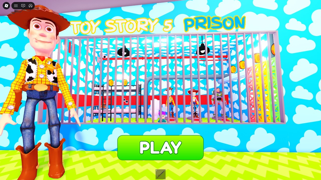 TOY STORY 5 PRISON RUN! Obby roblox Gameplay Walkthrough No Death 4K background