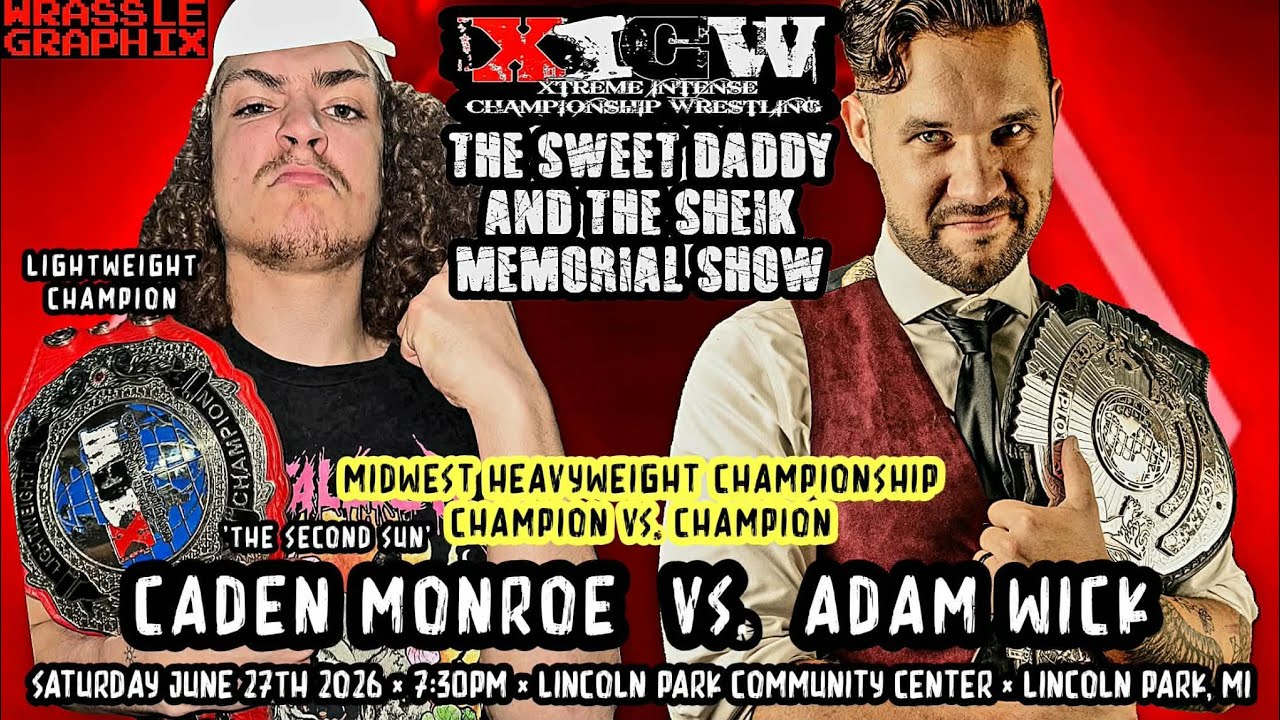 Midwest Title Bout: CADEN MONROE vs. ADAM WICK (2026 Sweet Daddy & Sheik Memorial Show)