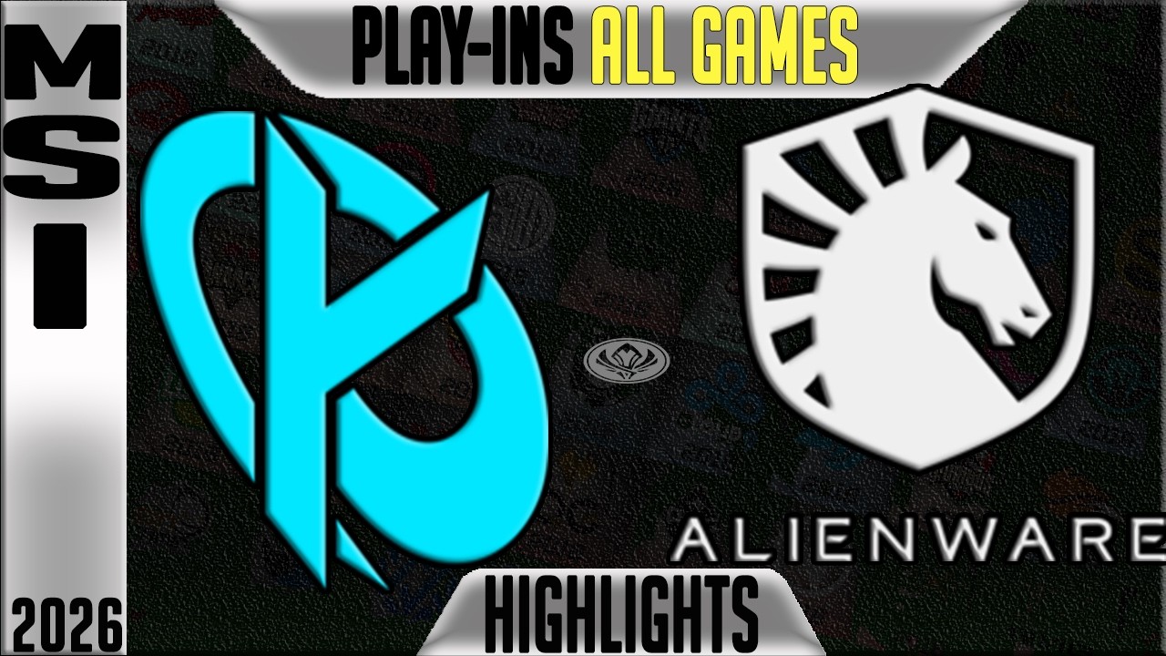 KC vs TL Highlights ALL GAMES | MSI 2026 Play-In Day 3 | Karmine Corp vs Team Liquid Alienware background