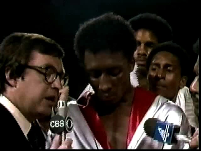 Thomas Hearns vs Eddie Gazo backdrop