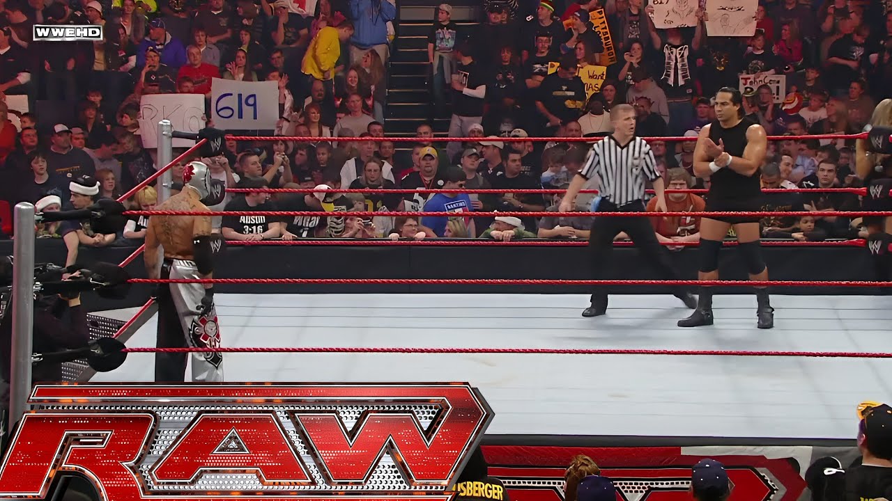 Rey Mysterio vs Sim Snuka (Sim Snuka Debut) RAW Dec 15,2008 background
