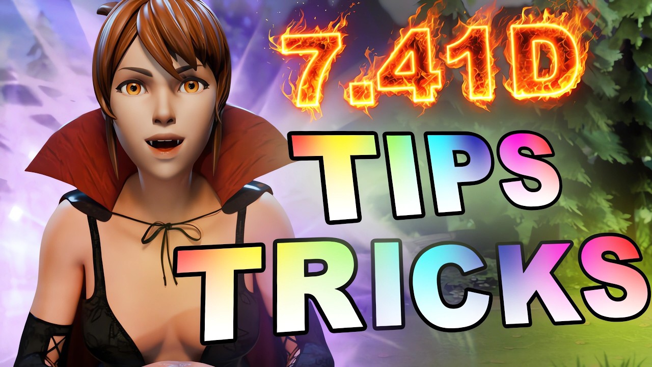 NEW + BEST Dota 2 TIPS, TRICKS and BUGS! 7.41d background