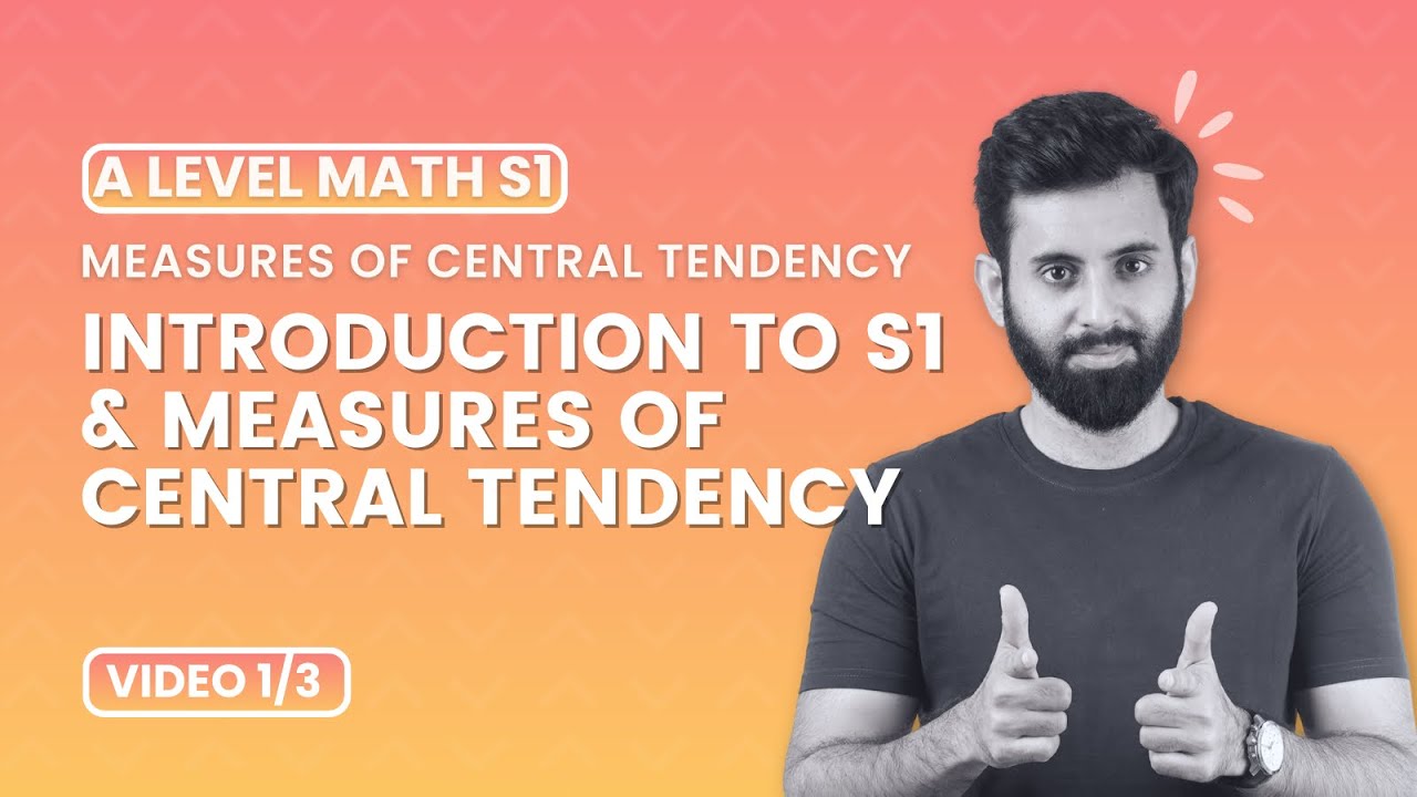 A Level Math S1 - Measures of Central Tendency background