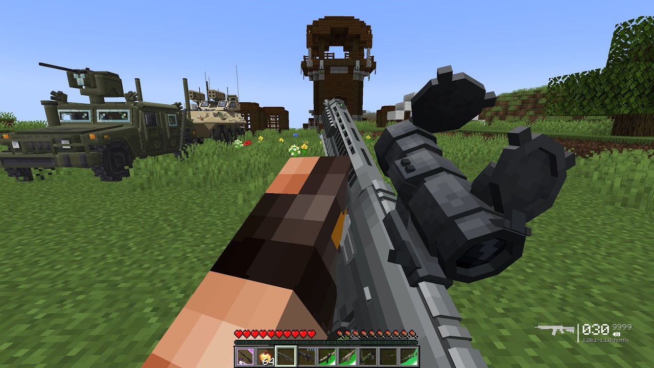 I Destroyed the Pillager Outpost... They Returned with MODERN GUNS for REVENGE! ЁЯТеЁЯШИ background