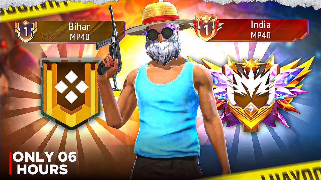 Pushing Solo Br Rank For Grandmaster in 06 Hours ?? 🤯 | Solo Rank Push Tips And Tricks | #freefire background