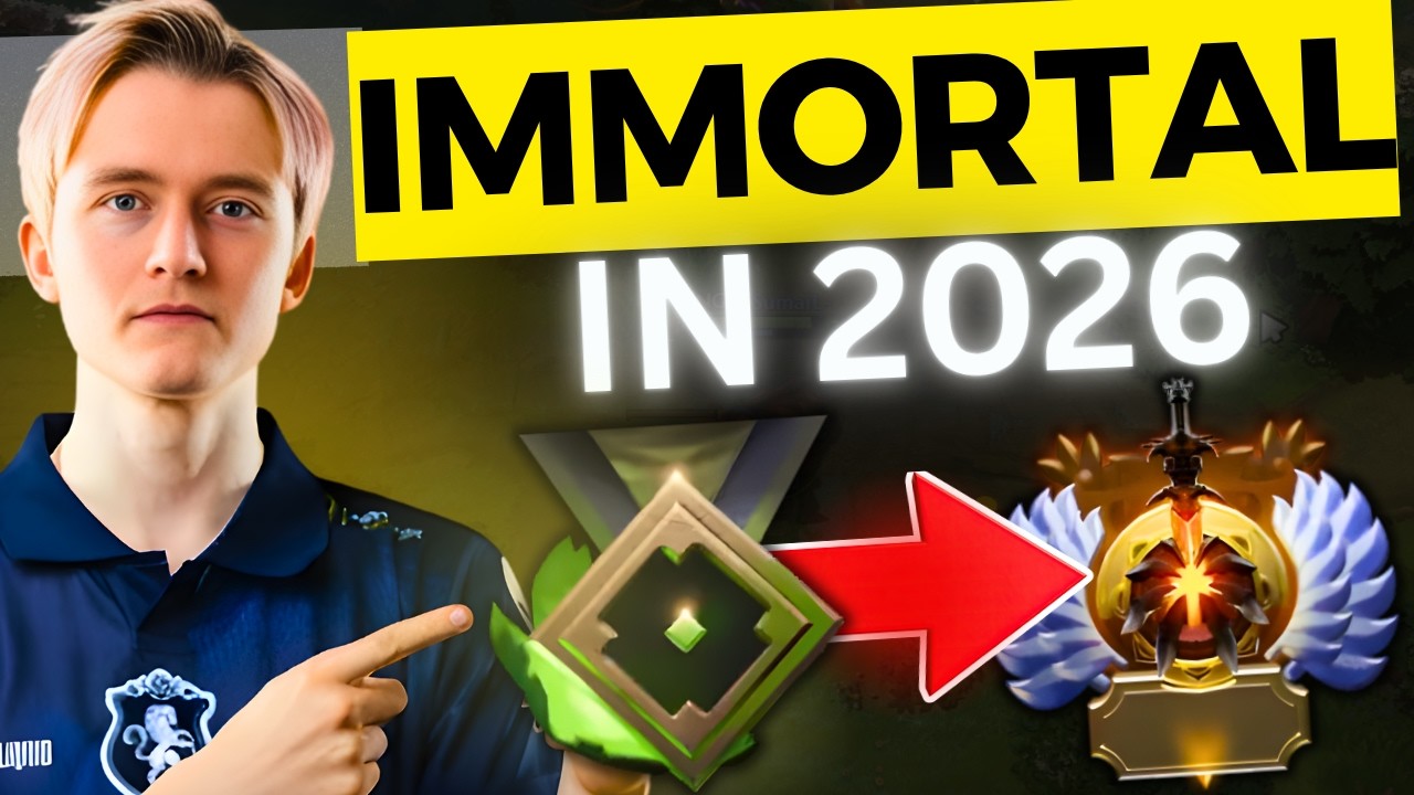 Top 5 Tips To Climb To IMMORTAL In Dota 2 (2026 Guide) + BONUS background