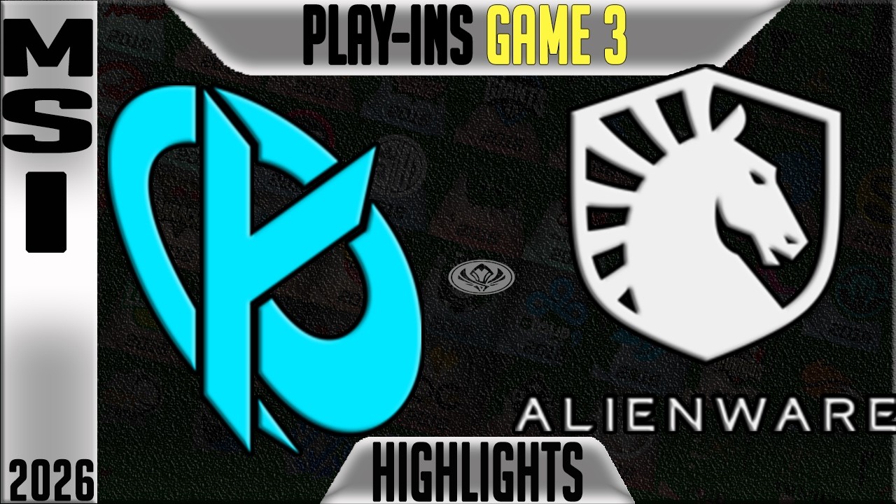 KC vs TL Highlights Game 3 | MSI 2026 Play In Day 3 | Karmine Corp vs Team Liquid Alienware G3 background