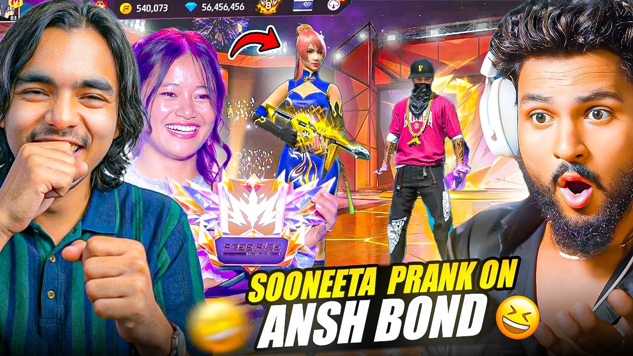 Sooneta dd Prank on AnshbondЁЯШ▒ He Got Shocked - Garena free fire background