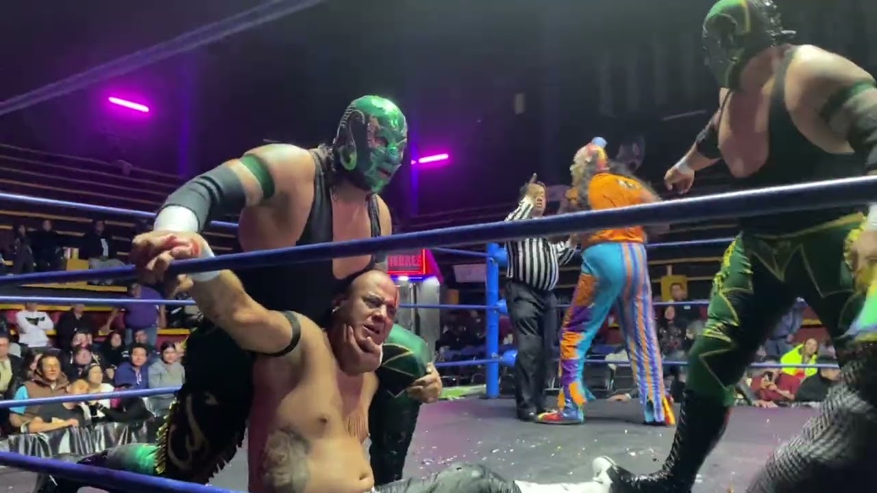 Sureño, Arriero y Centauro 🆚 Argenis, Monsther Clown e Hijo Del Bandido en la Arena Neza