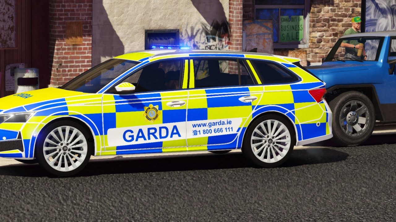 Realistic Irish Garda Patrol 415 | MIT Drink Driver 5am | GTA 5 FiveM | Patrol Ready background