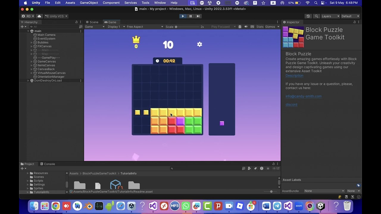 block blast unity source code background