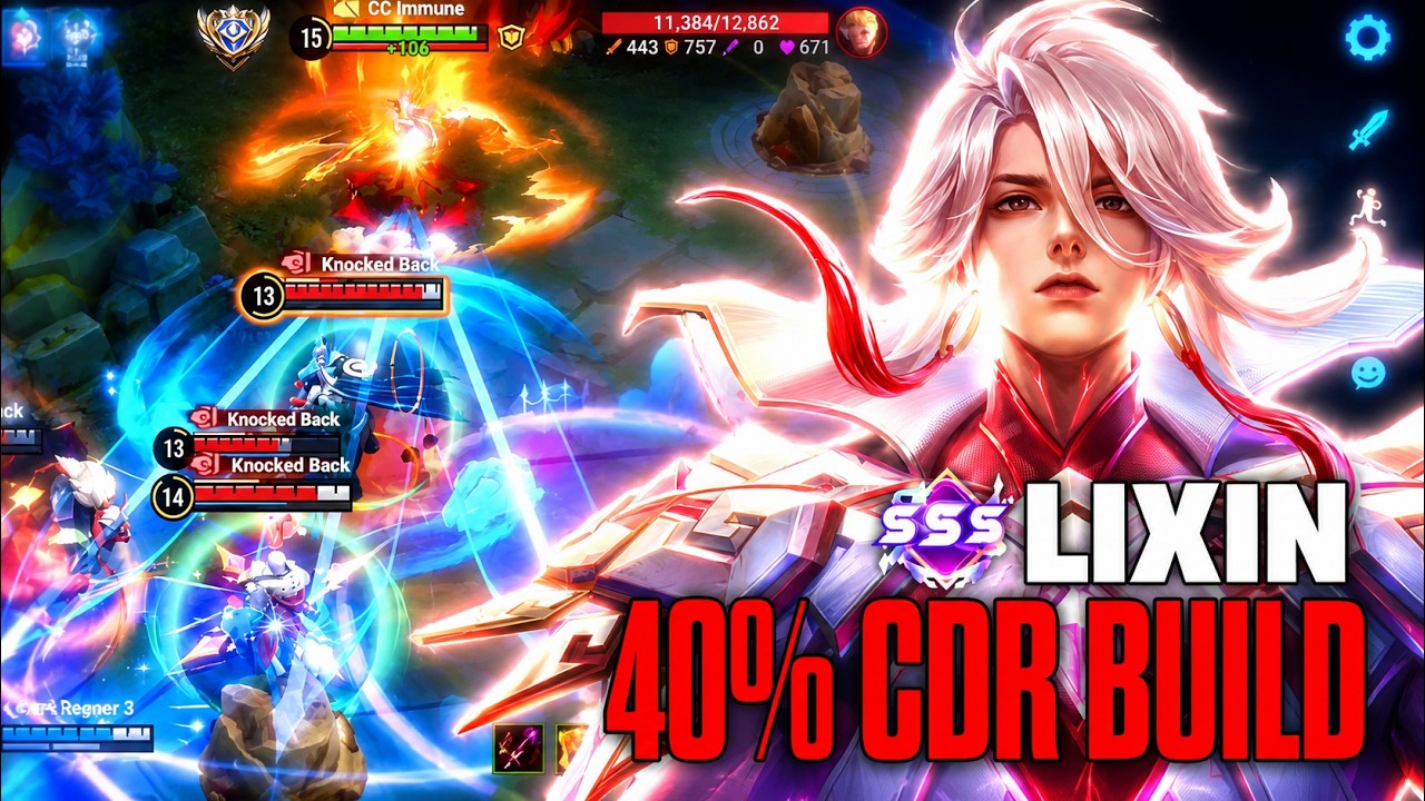 SSS! Li Xin CDR With the New Rework Is INSANELY GOOD! | Top 1 Global Li Xin Build | HoK background