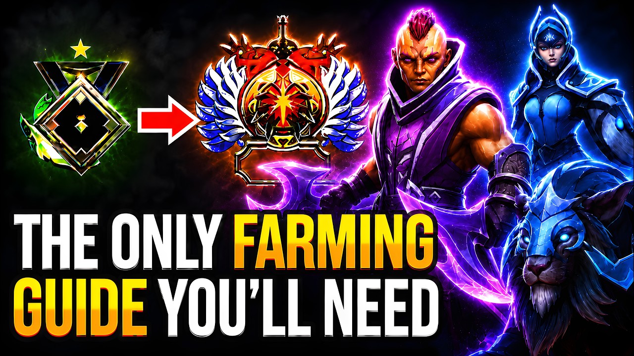 The ULTIMATE Farming Guide To Hit IMMORTAL as Carry - Dota 2 background