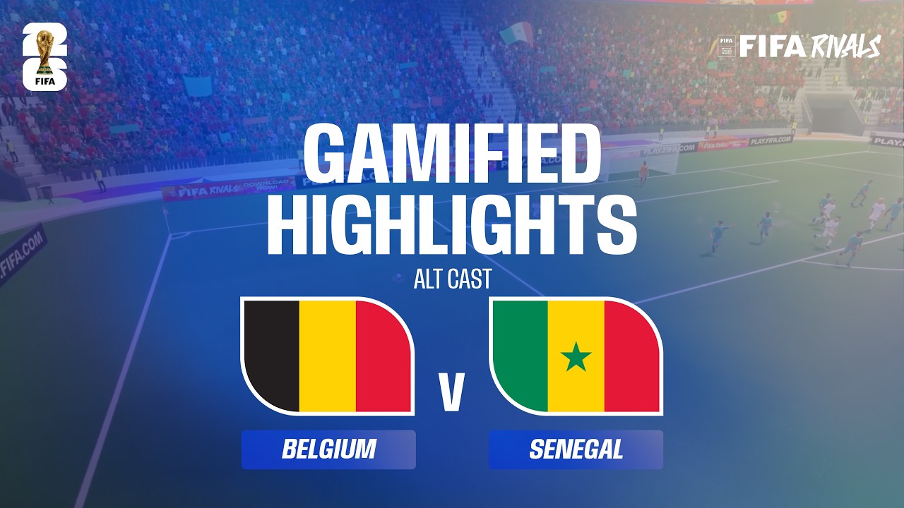Alt Cast Highlights: Belgium v Senegal | FIFA World Cup 2026™ background