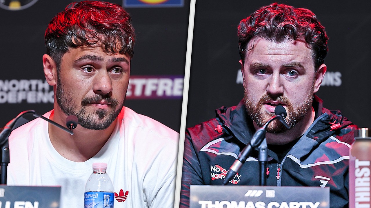 Dave Allen vs Thomas Carty • FULL PRESS CONFERENCE | Taylor vs Pili UNDERCARD | DAZN Boxing backdrop