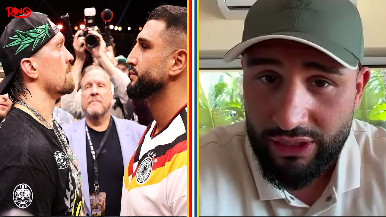 Agit Kabayel BREAKS SILENCE on Oleksandr Usyk VACATING World Titles, CHALLENGES background