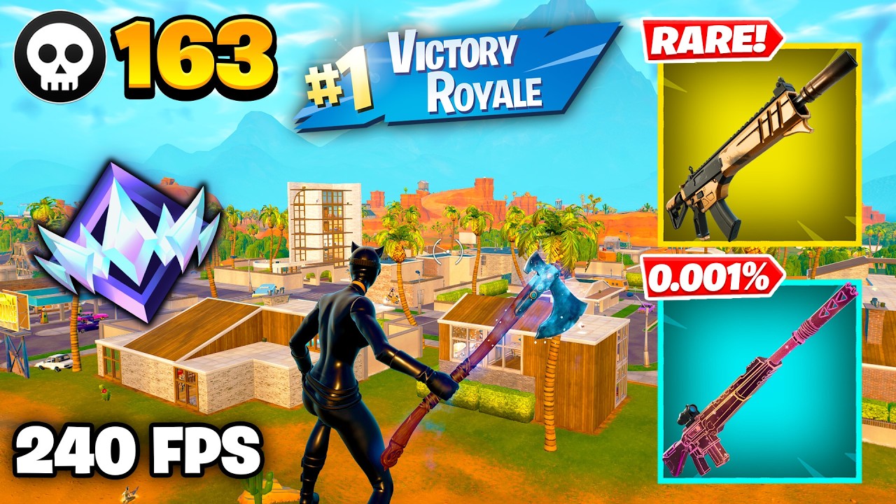 163 Elimination "RANKED RELOAD" Gameplay Wins (Fortnite Chapter 7 Keyboard & Mouse) background
