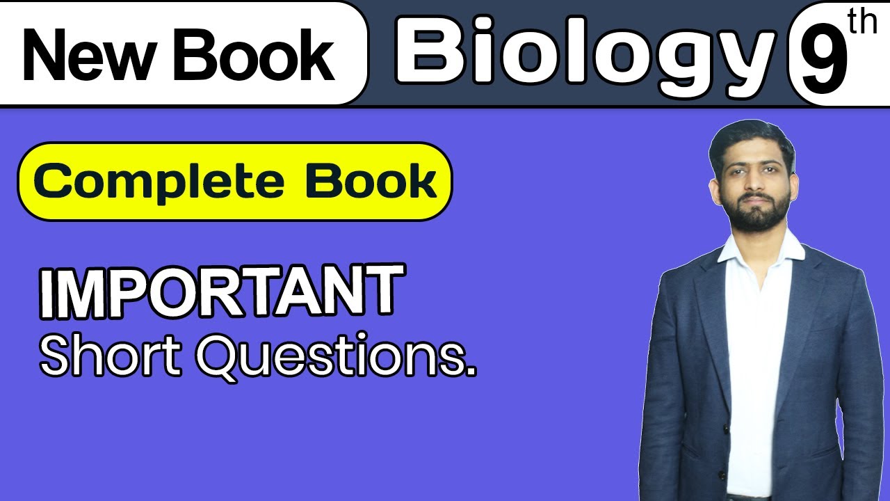 9th Class Biology Paper Pattern, Important Short and Long Questions - New Book 2025 background