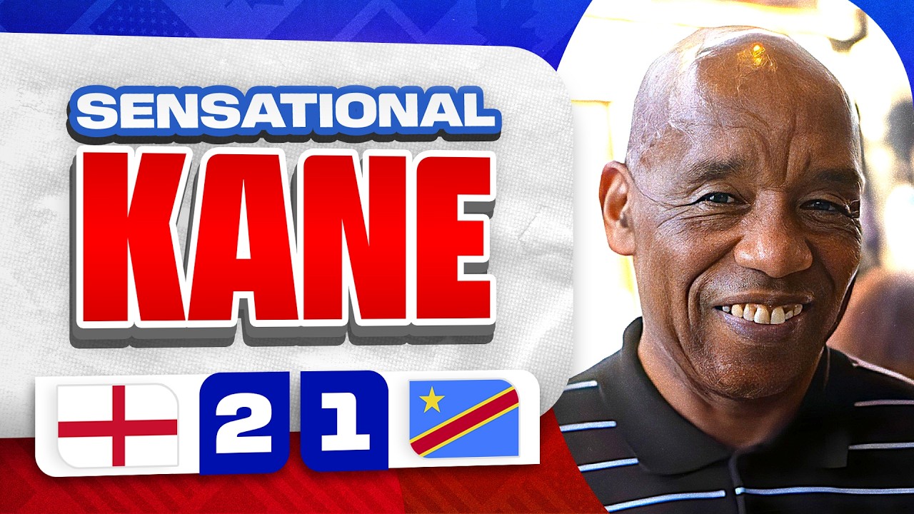 Harry Kane SENSATIONAL! | England 2-1 DR Congo | Laurie Lyle background