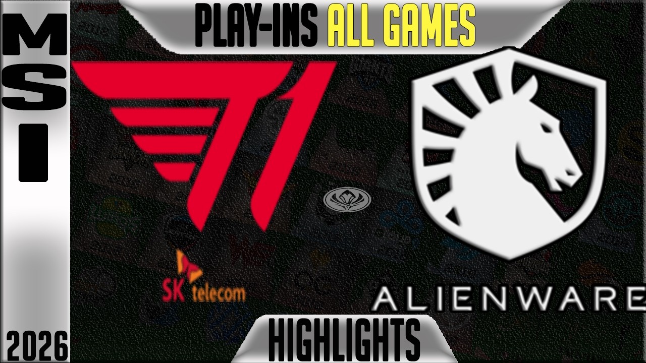 T1 vs TL Highlights ALL GAMES | MSI 2026 Play In Day 4 | T1 vs Team Liquid Alienware background