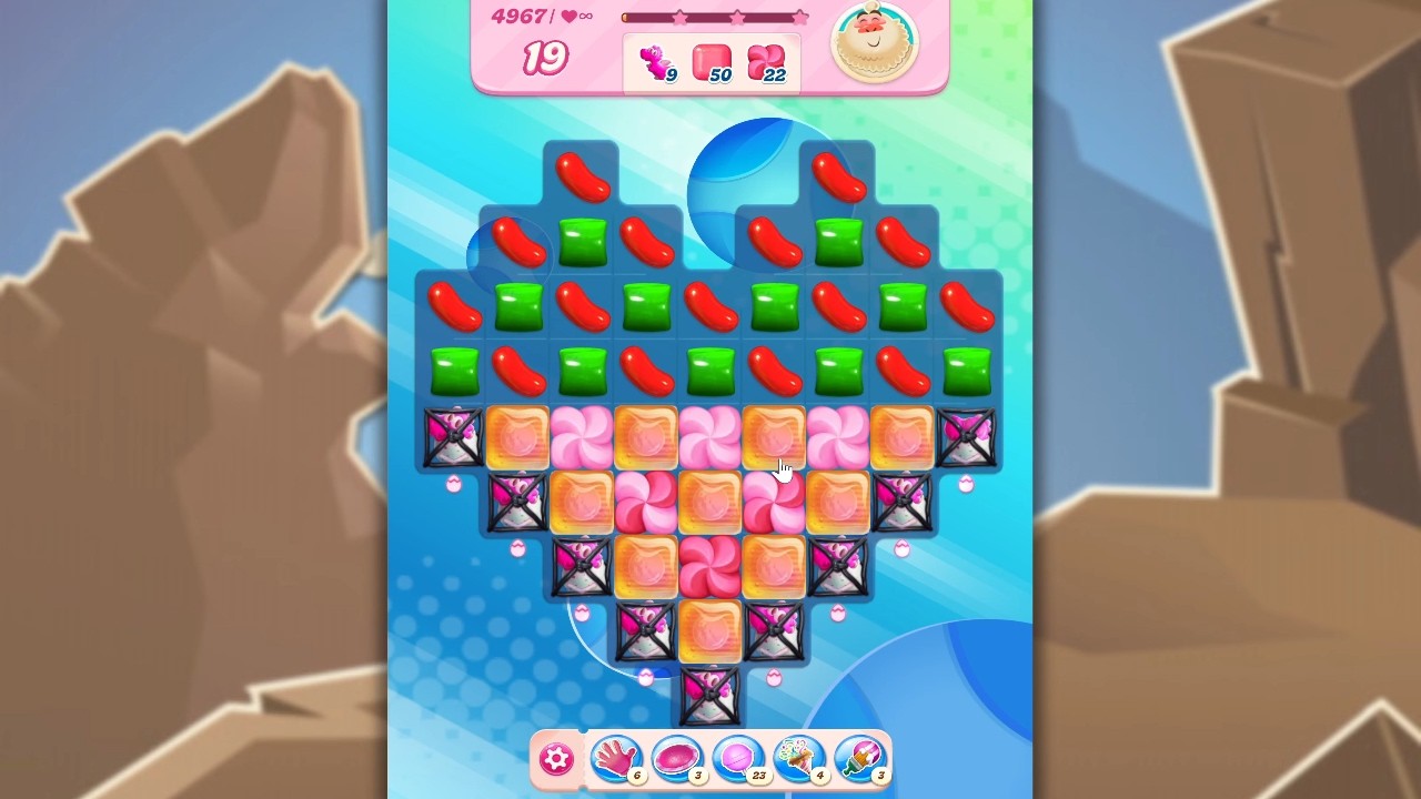 Candy Crush Saga LEVEL 4967 NO BOOSTERS (new version)🐟☑️ background