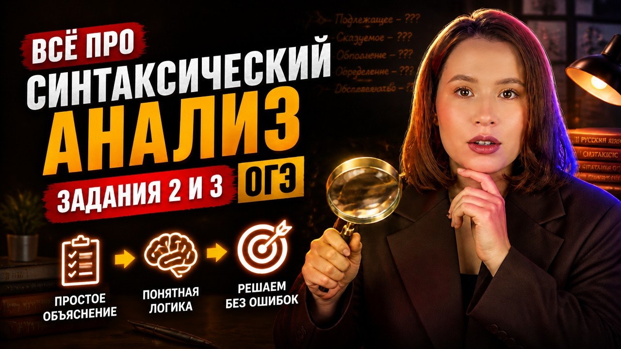 ОГЭ русский 2026: разбор РЕАЛЬНЫХ заданий background