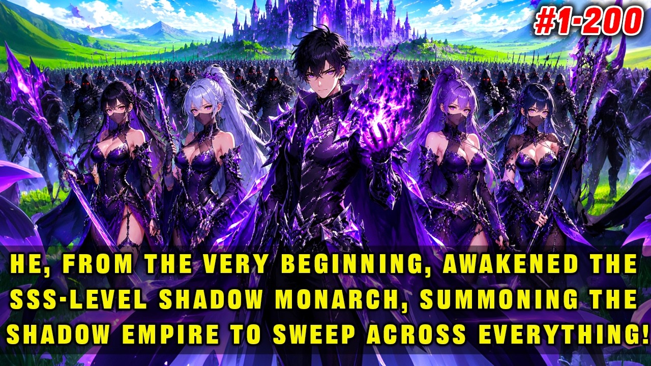 He awakens the SSS-level Shadow Monarch at the start, summoning shadows to sweep through everything! background