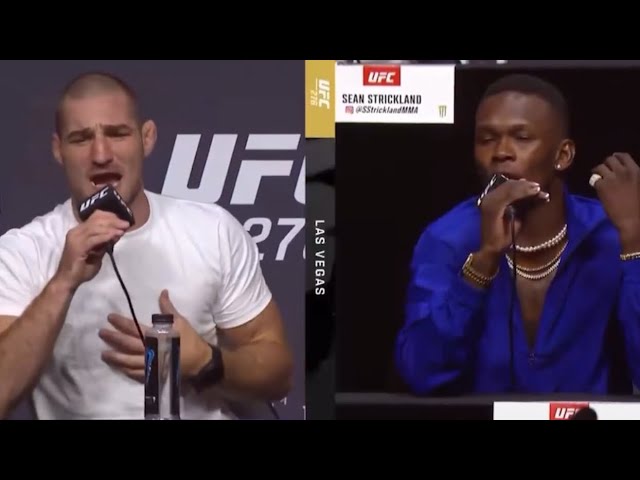 Highlights from Sean Strickland’s first-ever UFC press conference background