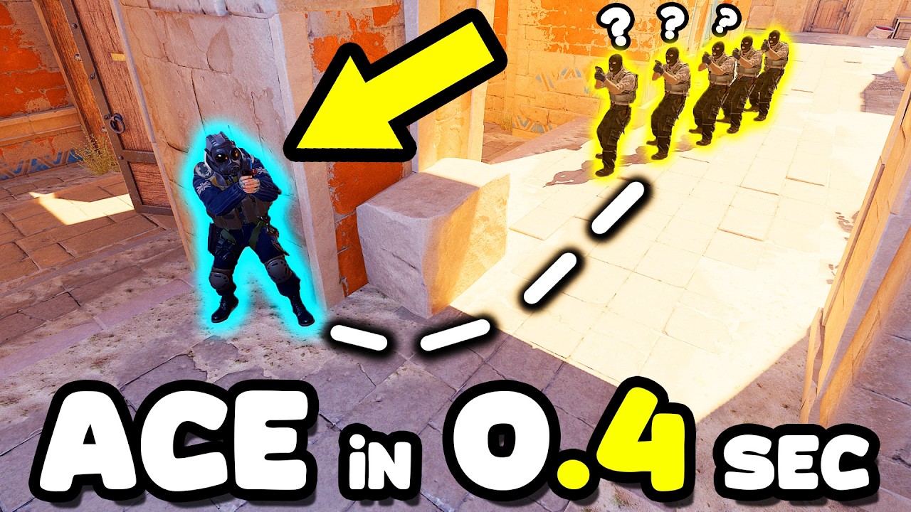 0.4 SEC FASTEST ACE in CS HISTORY! - CS2 BEST MOMENTS #162 background