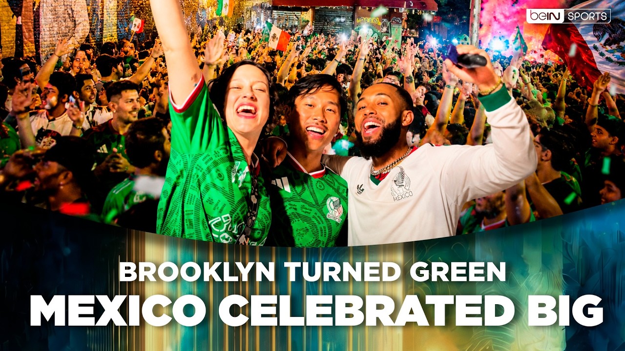 Mexico Takes Over Brooklyn! Fans Celebrate World Cup Victory | beIN SPORTS USA background