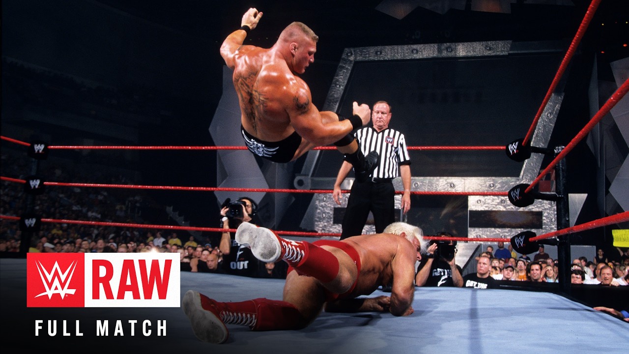 FULL MATCH: Ric Flair vs. Brock Lesnar: Raw, July 1, 2002 background