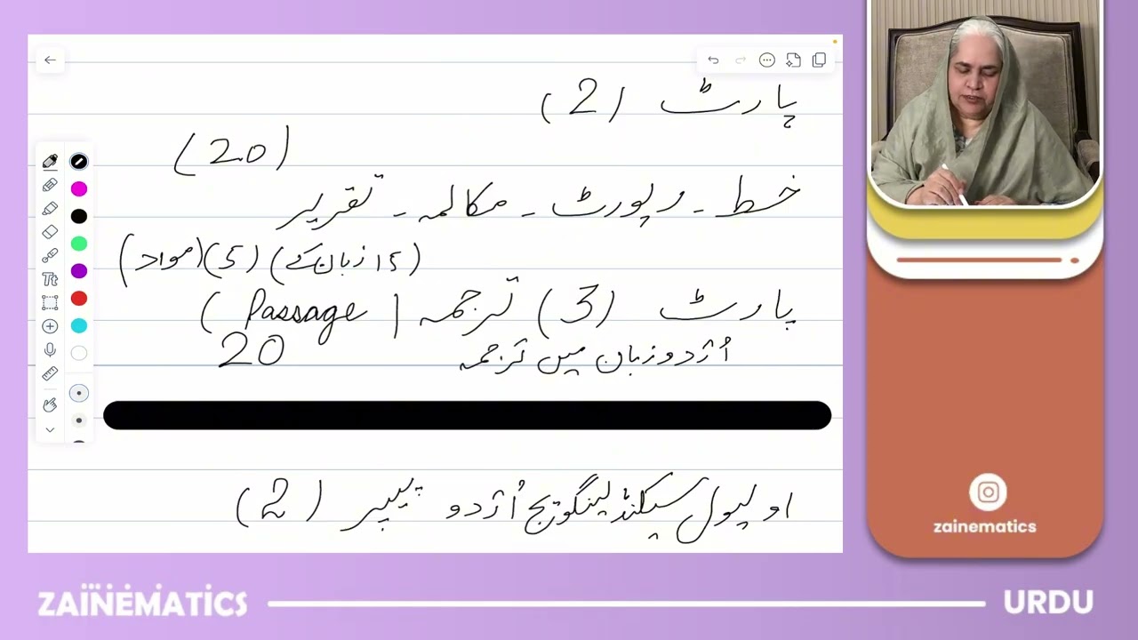 O Level Urdu | Second Language (3248) | Ma'am Ishrat Bano background