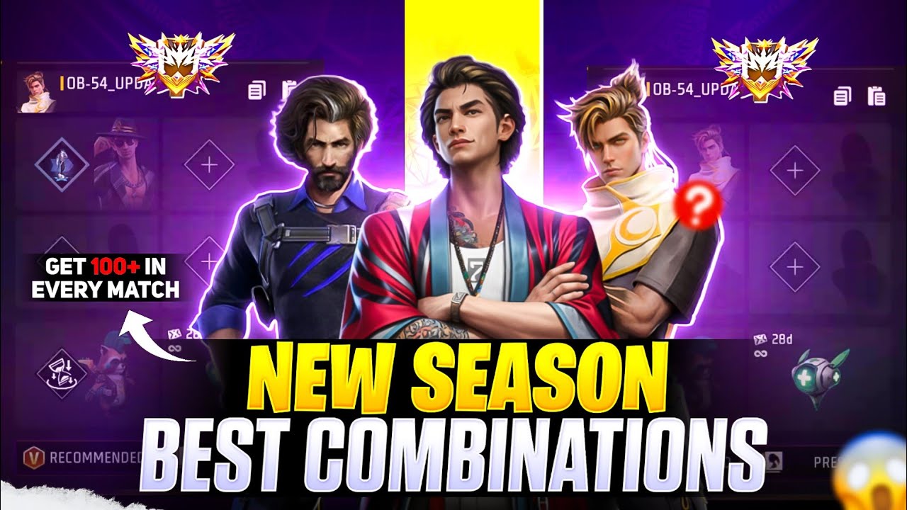BR RANK (SEASON 52) BEST SKILL COMBINATIONS || Best Character Combination For Br Rank background